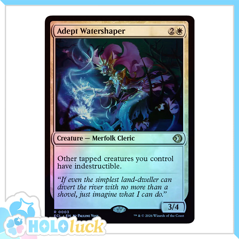 💫  Adept Watershaper FOIL  - ECL 3 💫 Lorwyn Eclipsed 💫 MTG NM