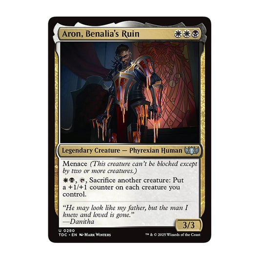 💫  Aron, Benalia's Ruin - TDC 286 💫 Tarkir Dragonstorm Commander 💫 Magic the Gathering 💫 NM