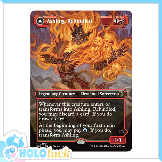 💫  Ashling, Rekindled BORDERLESS  - ECL 290 💫 Lorwyn Eclipsed 💫 MTG NM