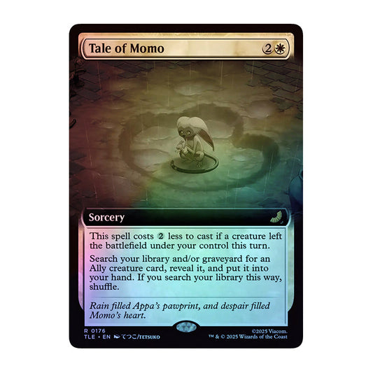 💫  Tale of Momo BORDERLESS FOIL - TLE 176 💫 Avatar: The Last Airbender Eternal 💫 Magic the Gathering 💫 NM