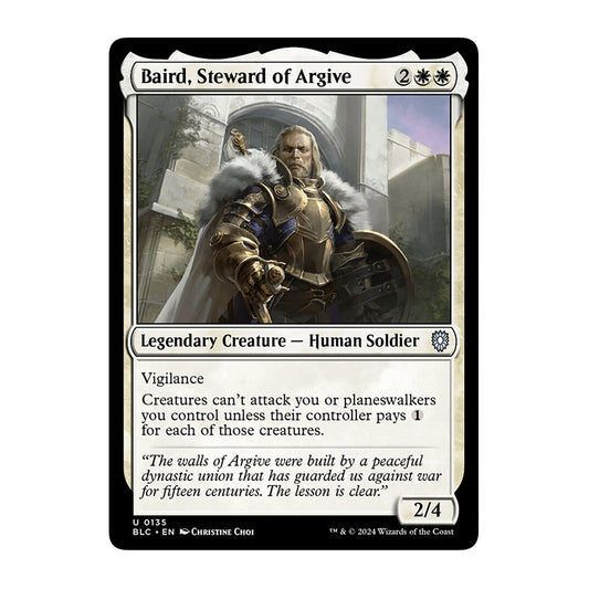 💫  Baird, Steward of Argive - BLC 135 💫 Bloomburrow Commander 💫 Magic the Gathering 💫 NM