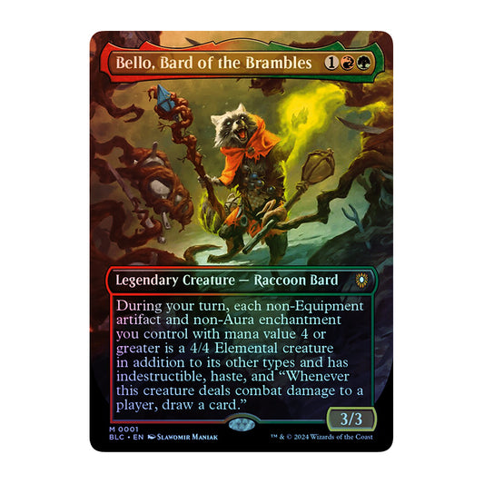 💫  Bello, Bard of the Brambles FOIL - BLC 001 💫 Bloomburrow Commander 💫 Magic the Gathering 💫 NM