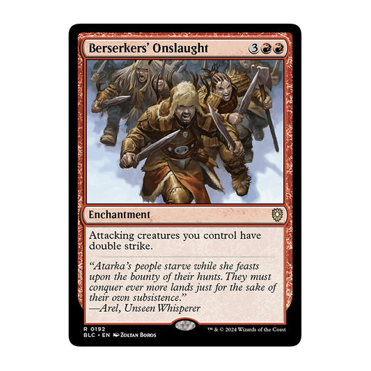 💫  Berserkers' Onslaught - BLC 192 💫 Bloomburrow Commander 💫 Magic the Gathering 💫 NM