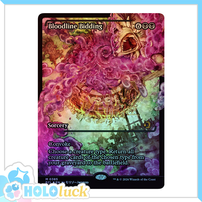 💫  Bloodline Bidding SHOWCASE FOIL  - ECL 385 💫 Lorwyn Eclipsed 💫 MTG NM