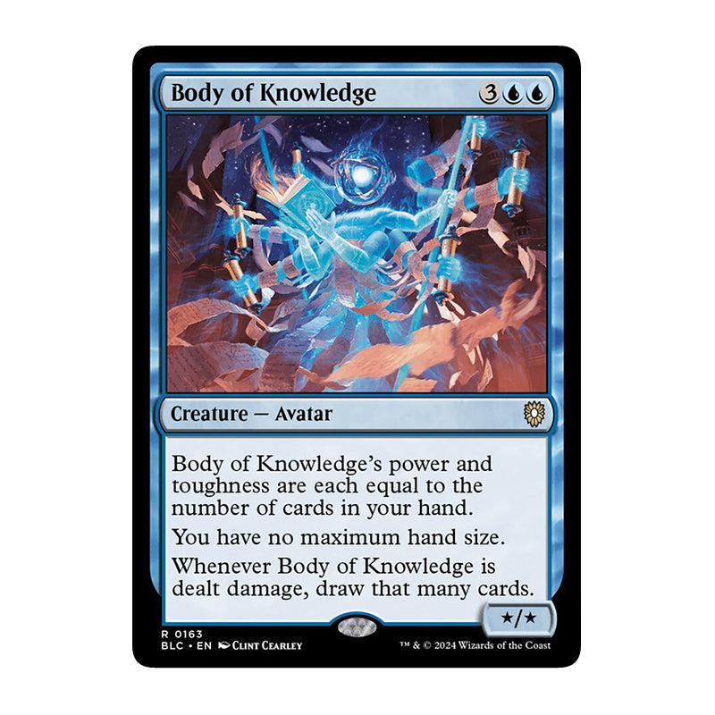 💫  Body of Knowledge - BLC 163 💫 Bloomburrow Commander 💫 Magic the Gathering 💫 NM
