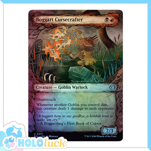 💫  Boggart Cursecrafter SHOWCASE FOIL  - ECL 331 💫 Lorwyn Eclipsed 💫 MTG NM