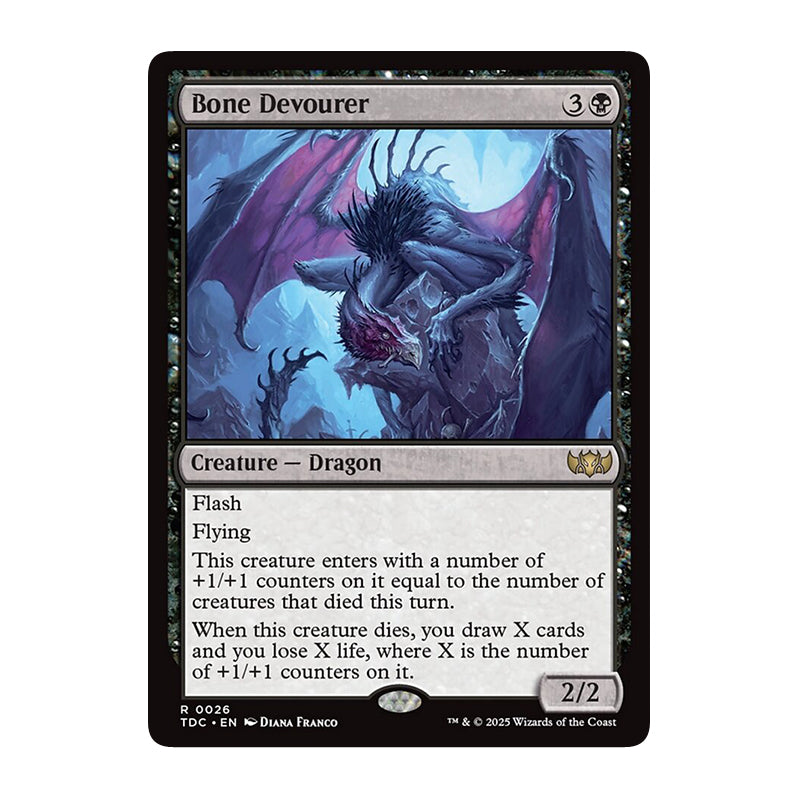 💫  Bone Devourer - TDC 231 💫 Tarkir Dragonstorm Commander 💫 Magic the Gathering 💫 NM