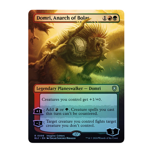 💫  Domri, Anarch of Bolas FOIL - BLC 98 💫 Bloomburrow Commander 💫 Magic the Gathering 💫 NM