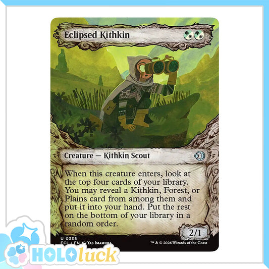 💫  Eclipsed Kithkin BORDERLESS  - ECL 338 💫 Lorwyn Eclipsed 💫 MTG NM