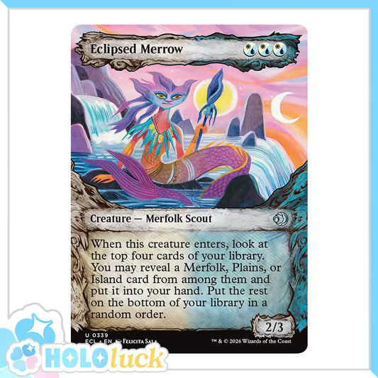 💫  Eclipsed Merrow BORDERLESS  - ECL 339 💫 Lorwyn Eclipsed 💫 MTG NM