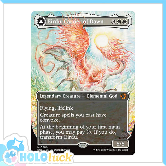 💫  Eirdu, Carrier of Dawn BORDERLESS  - ECL 286 💫 Lorwyn Eclipsed 💫 MTG NM