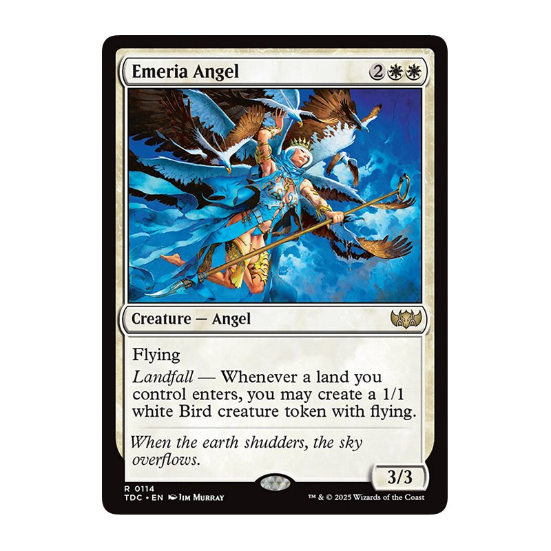 💫  Emeria Angel - TDC 251 💫 Tarkir Dragonstorm Commander 💫 Magic the Gathering 💫 NM