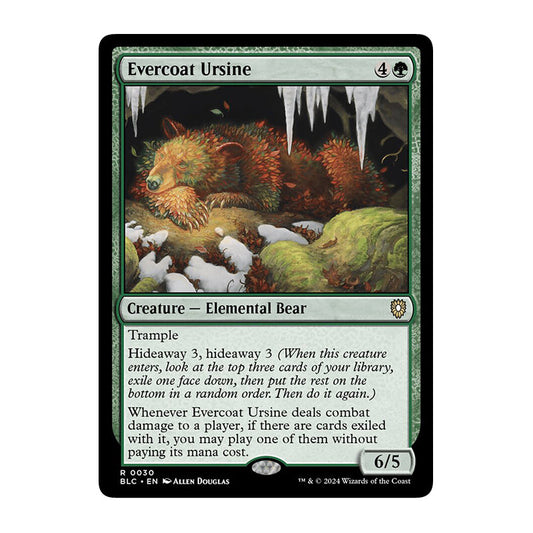 💫  Evercoat Ursine - BLC 30 💫 Bloomburrow Commander 💫 Magic the Gathering 💫 NM