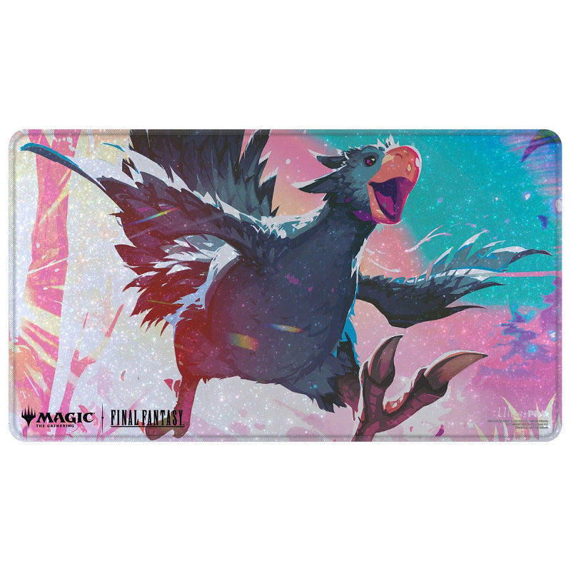 Ultra Pro: MTG Final Fantasy Playmat - Travelling Chocobo (Black) - Premium Holofoil Stitched