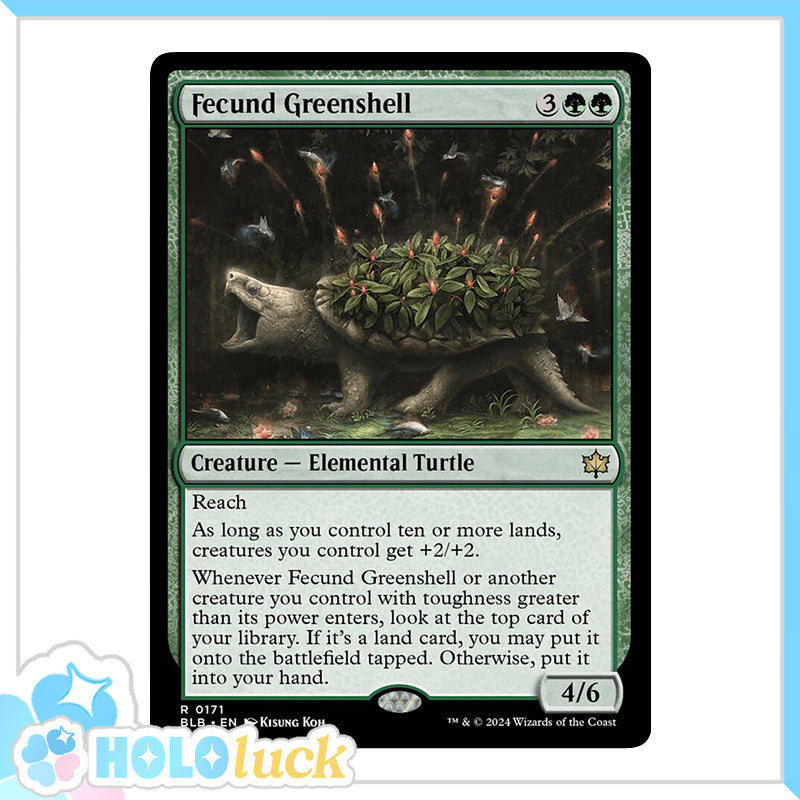 💫  Fecund Greenshell  - BLB 171 💫 Bloomburrow 💫 MTG NM