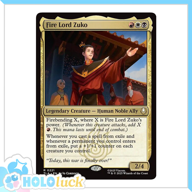 💫  Fire Lord Zuko  - TLA 221 💫 Avatar: The Last Airbender 💫 MTG NM