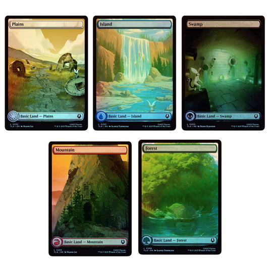 💫 Set of Full Art Avatar's Journey Lands FOIL - TLA 💫 Avatar: The Last Airbender 💫 Magic the Gathering 💫 NM