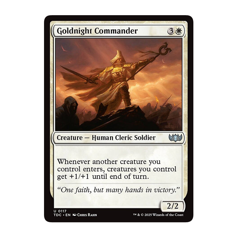 💫  Goldnight Commander - TDC 338 💫 Tarkir Dragonstorm Commander 💫 Magic the Gathering 💫 NM