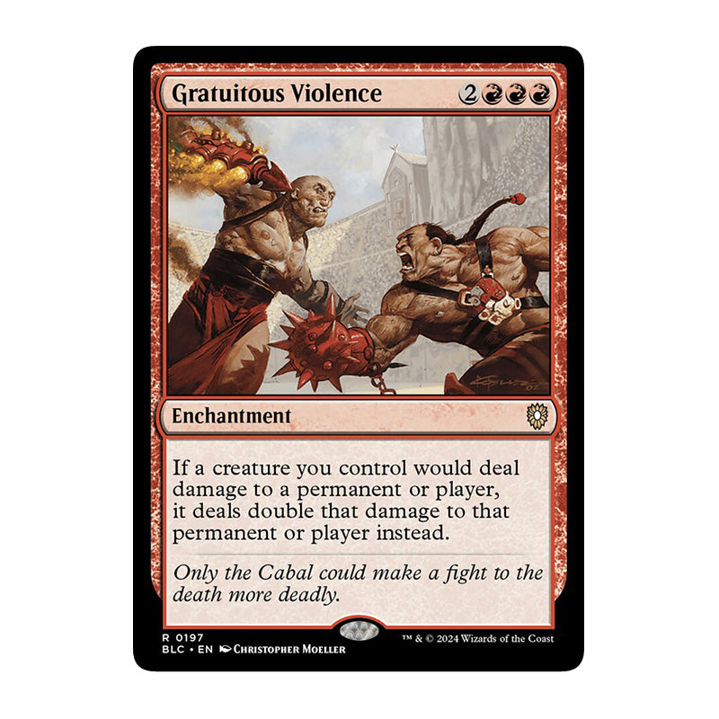 💫  Gratuitous Violence - BLC 197 💫 Bloomburrow Commander 💫 Magic the Gathering 💫 NM