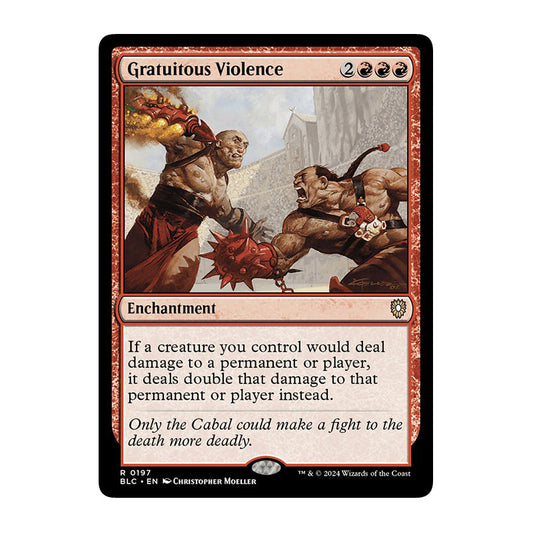 💫  Gratuitous Violence - BLC 197 💫 Bloomburrow Commander 💫 Magic the Gathering 💫 NM