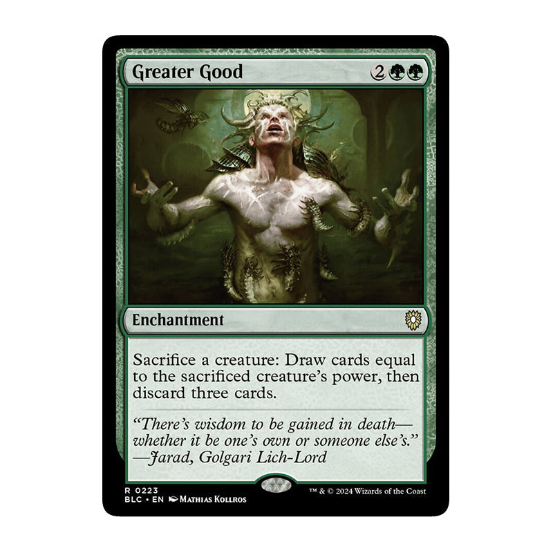 💫  Greater Good - BLC 223 💫 Bloomburrow Commander 💫 Magic the Gathering 💫 NM