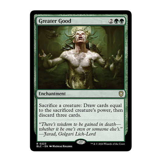 💫  Greater Good - BLC 223 💫 Bloomburrow Commander 💫 Magic the Gathering 💫 NM