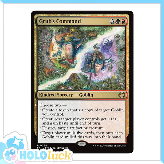 💫  Grub's Command  - ECL 228 💫 Lorwyn Eclipsed 💫 MTG NM