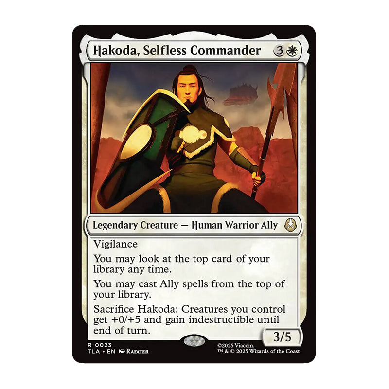 💫  Hakoda, Selfless Commander - TLA 39 💫 Avatar: The Last Airbender 💫 Magic the Gathering 💫 NM