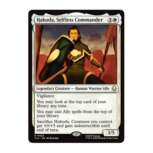 💫  Hakoda, Selfless Commander - TLA 39 💫 Avatar: The Last Airbender 💫 Magic the Gathering 💫 NM