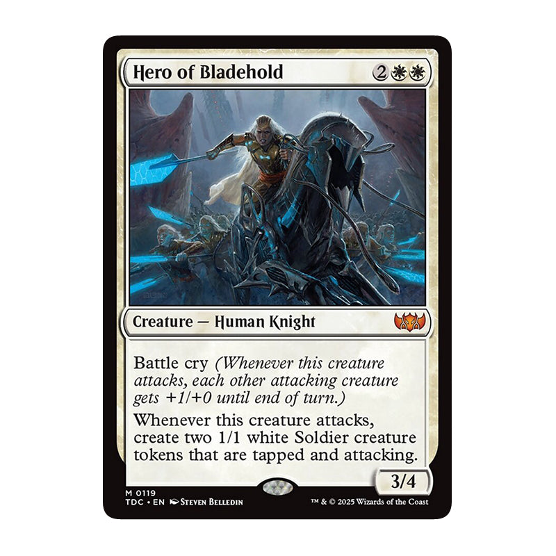 💫  Hero of Bladehold - TDC 36 💫 Tarkir Dragonstorm Commander 💫 Magic the Gathering 💫 NM
