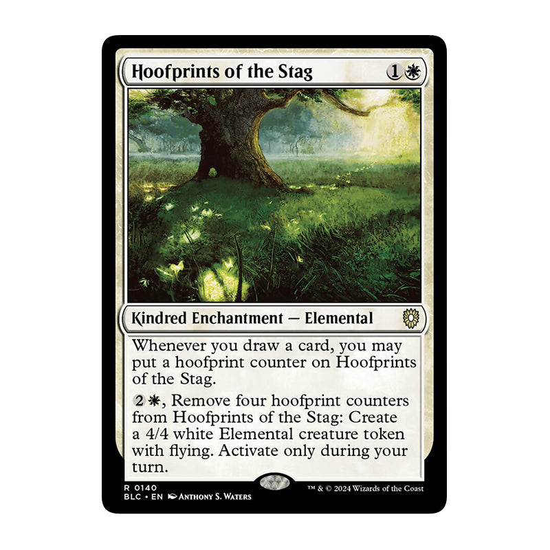 💫  Hoofprints of the Stag - BLC 140 💫 Bloomburrow Commander 💫 Magic the Gathering 💫 NM