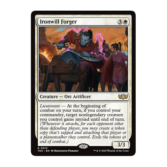 💫  Ironwill Forger - TDC 242 💫 Tarkir Dragonstorm Commander 💫 Magic the Gathering 💫 NM