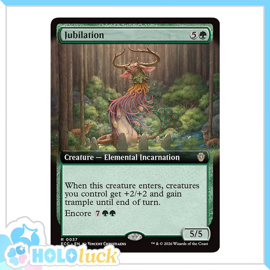 💫  Jubilation BORDERLESS  - ECL 37 💫 Lorwyn Eclipsed Commander 💫 MTG NM