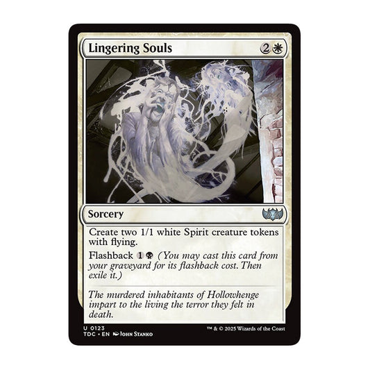 💫  Lingering Souls - TDC 322 💫 Tarkir Dragonstorm Commander 💫 Magic the Gathering 💫 NM