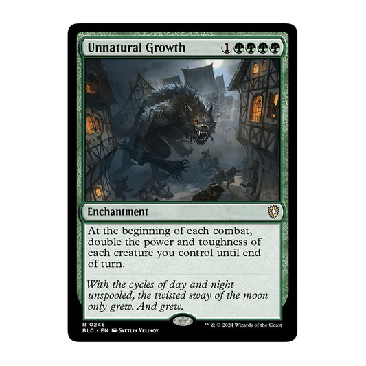 💫  Unnatural Growth - BLC 245 💫 Bloomburrow Commander 💫 Magic the Gathering 💫 NM