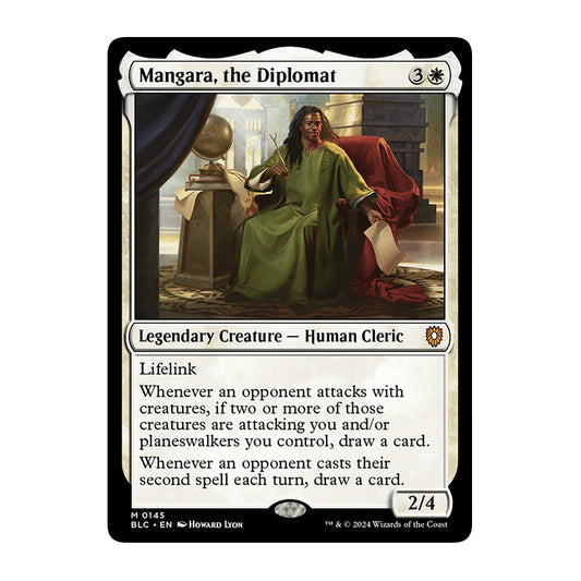 💫  Mangara, the Diplomat - BLC 145 💫 Bloomburrow Commander 💫 Magic the Gathering 💫 NM
