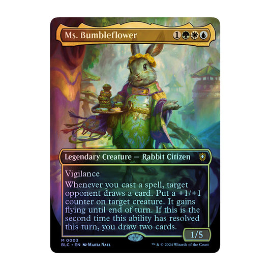 💫  Ms. Bumbleflower FOIL - BLC 003 💫 Bloomburrow Commander 💫 Magic the Gathering 💫 NM