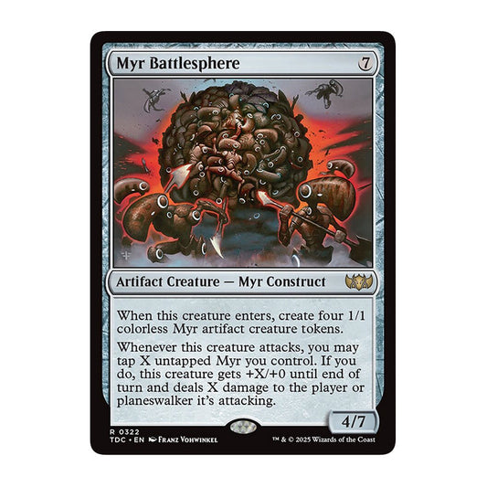 💫  Myr Battlesphere - TDC 271 💫 Tarkir Dragonstorm Commander 💫 Magic the Gathering 💫 NM