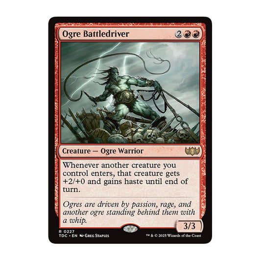💫  Ogre Battledriver - TDC 100 💫 Tarkir Dragonstorm Commander 💫 Magic the Gathering 💫 NM