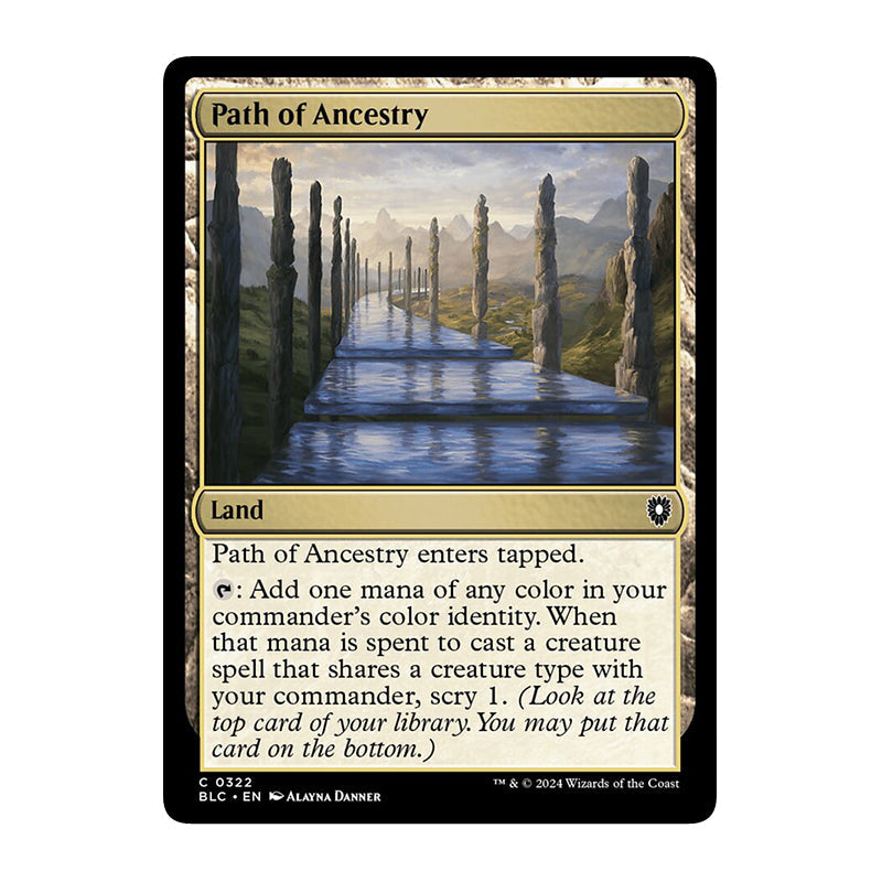 💫  Path of Ancestry - TDC 233 💫 Tarkir Dragonstorm Commander 💫 Magic the Gathering 💫 NM