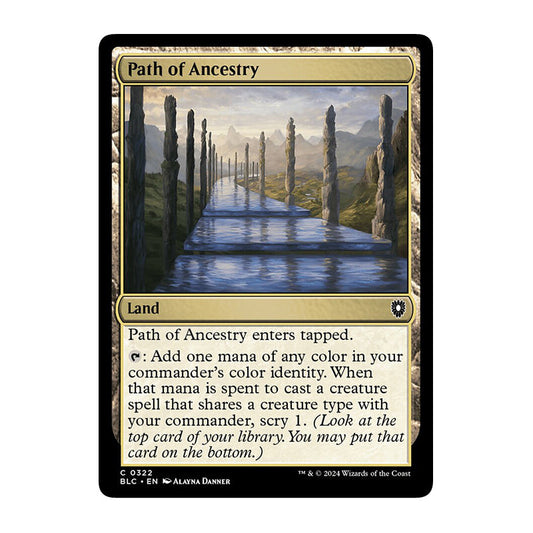 💫  Path of Ancestry - BLC 322 💫 Bloomburrow Commander 💫 Magic the Gathering 💫 NM
