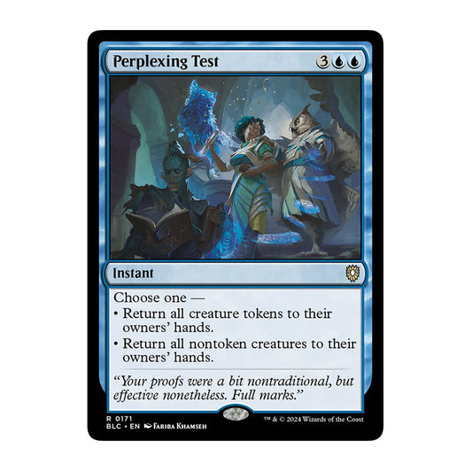 💫  Perplexing Test - BLC 171 💫 Bloomburrow Commander 💫 Magic the Gathering 💫 NM
