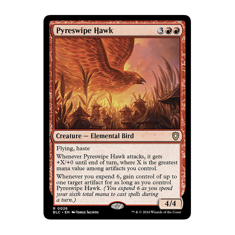 💫  Pyreswipe Hawk - BLC 26 💫 Bloomburrow Commander 💫 Magic the Gathering 💫 NM