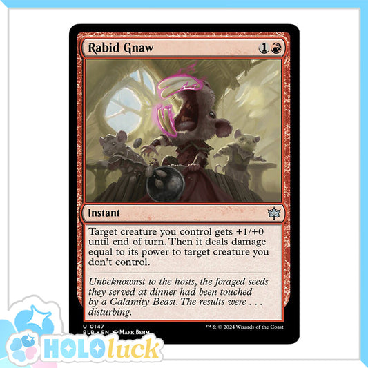 💫  Rabid Gnaw  - BLB 147 💫 Bloomburrow 💫 MTG NM