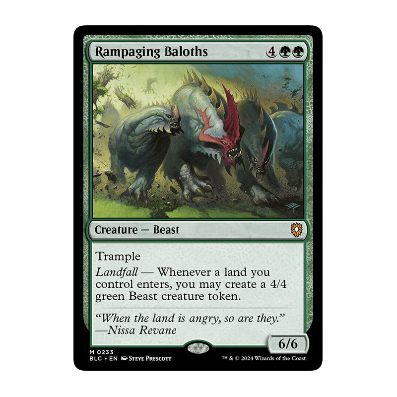💫  Rampaging Baloths - BLC 233 💫 Bloomburrow Commander 💫 Magic the Gathering 💫 NM