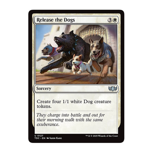 💫  Release the Dogs - TDC 290 💫 Tarkir Dragonstorm Commander 💫 Magic the Gathering 💫 NM