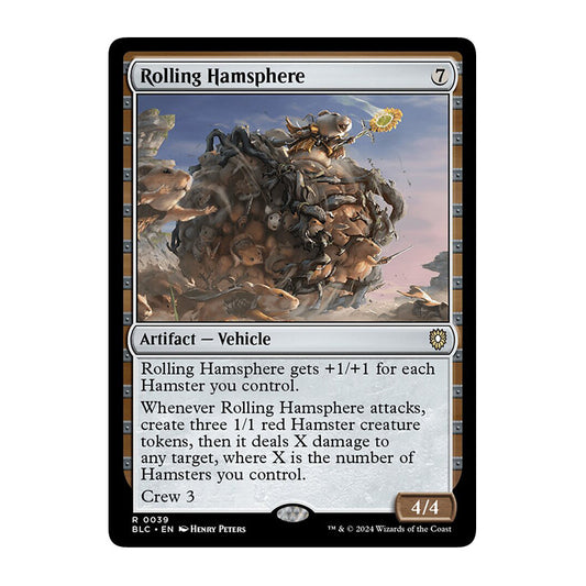 💫  Rolling Hamsphere - BLC 39 💫 Bloomburrow Commander 💫 Magic the Gathering 💫 NM