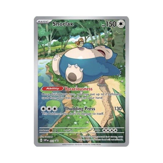 Snorlax SVP051 - Holo Illustration Rare - Scarlet & Violet Black Star Promo