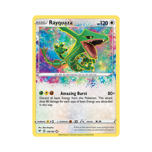 Rayquaza 138/135 - Holo Amazing Rare - Vivid Voltage SWSH04