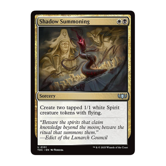💫  Shadow Summoning - TDC 353 💫 Tarkir Dragonstorm Commander 💫 Magic the Gathering 💫 NM